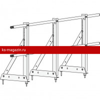 Ограждение ROOFsystems ECONOM d-25 (круг) H-600/3,0м универ ТУ RAL6005