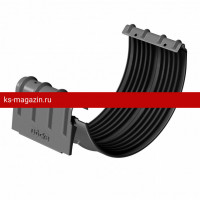 Соединитель желобов Docke (Дёке) STAL PREMIUM 125/90 (Графит RAL7024) /1 шт/