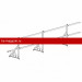 Ограждение ROOFsystems PRESTIGE ZN H-600/3,0м 2 трубы NEXT цинк