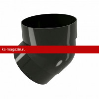 Колено трубы 45 град. Grand Line (Гранд Лайн) ПВХ Standart 120/87 (Черный) /1 шт/