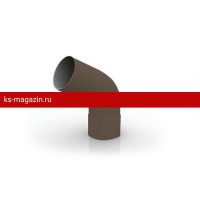 125/90 RUPLAST Колено 60гр, коричневый 8014