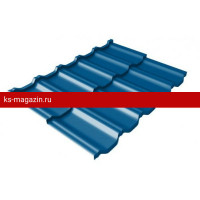 Металлочерепица Grand Line (Гранд Лайн) квинта Uno c 3D резом 0,5 Satin RAL 5005 /1 кв.м./