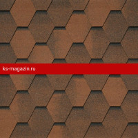 Гибкая черепица Tegola Veneto UNICA Marrone 423 2.86м2