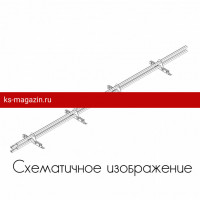 Снегозадержатель ROOFsystems PROMO ZN 40*20(овал), 3м NEXT 3 опоры Т-обр. RAL 3005