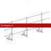 Ограждение ROOFsystems PROMO ZN 40х20 (овал) H-900/3,0м 2 трубы NEXT фальц RAL3005