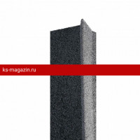 Планка торцевая Технониколь с гранулятом, правая графитовый 1,25 м